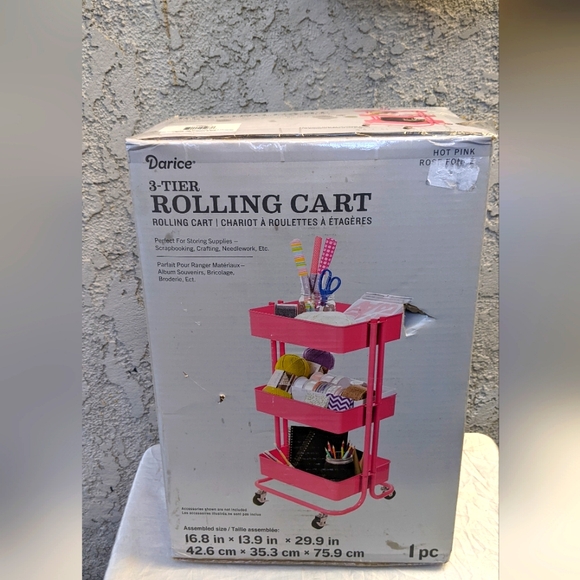 Darice Metal Craft Cart - Picture 1 of 6